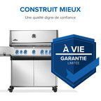 Prestige® 665 Connected, Propane Grill with Infrared Side and Rear Burner, Stainless Steel