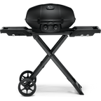 PHANTOM TravelQ® PRO 285 Portable Gas Grill with Scissor Cart, Matte/Matt Black