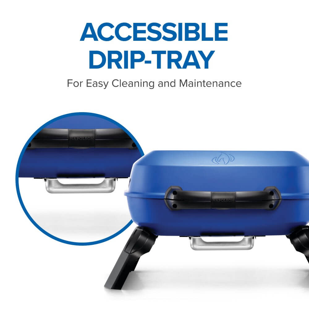 TravelQ™ 240 Portable Propane Gas Grill, Blue