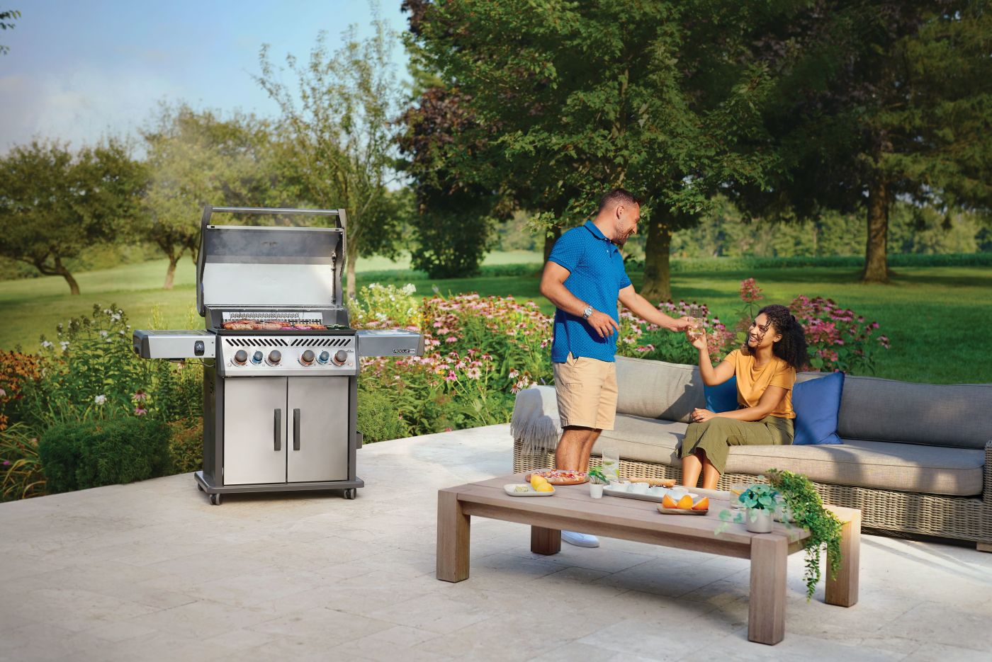 Rogue® PRO-S 525 Propane Gas Grill with Infrared Side and Rear Burners, Stainless Steel