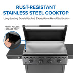 Freestyle™ 36 Inch Griddle, Rust-Resistant Stainless Steel Cooktop, Propane