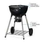 NK22 Charcoal Kettle Grill, Black