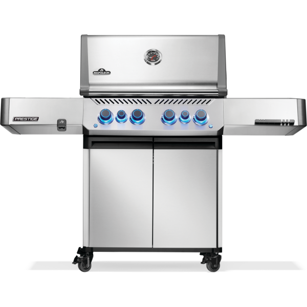 Prestige® 500 Natural Gas Grill with Infrared Side and Rear Burner, Stainless Steel