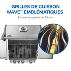 Rogue® PRO 425 Propane Gas Grill with Infrared Side Burner, Stainless Steel