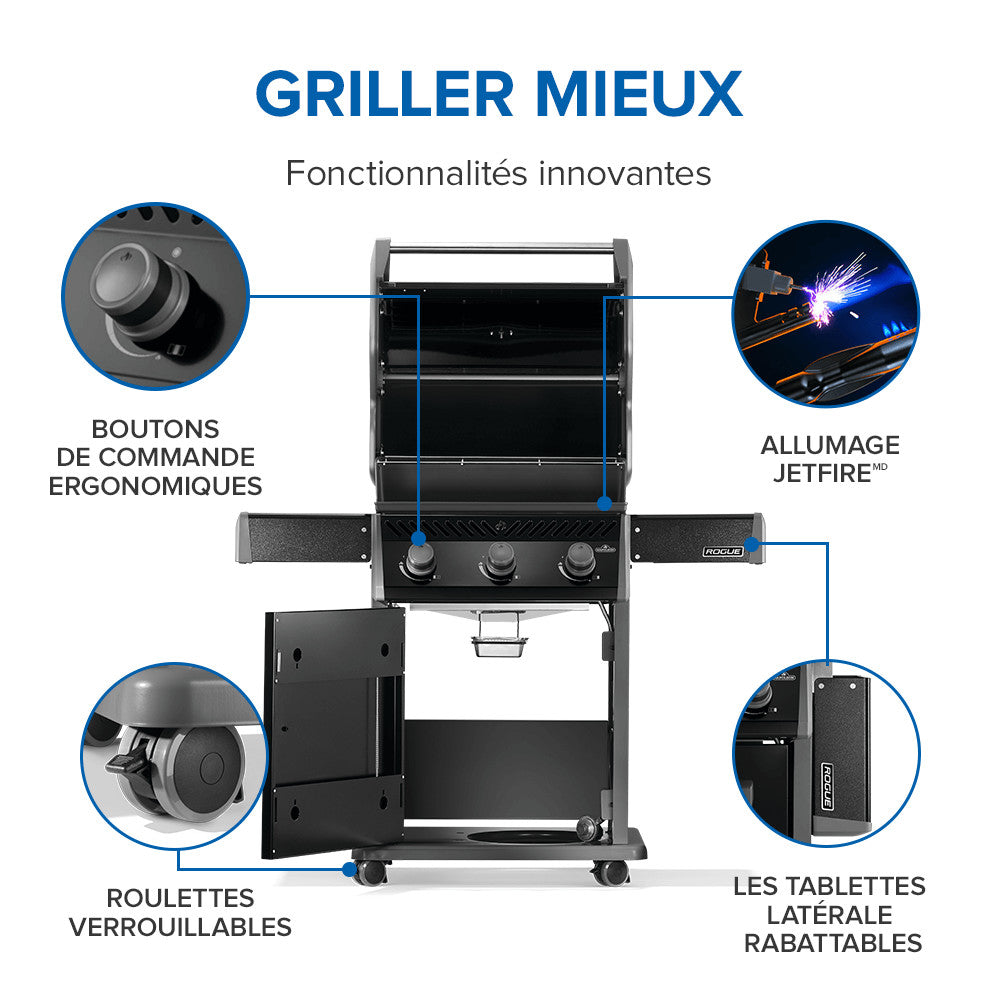 Rogue® 425 Ambiance, Natural Gas Grill, Black