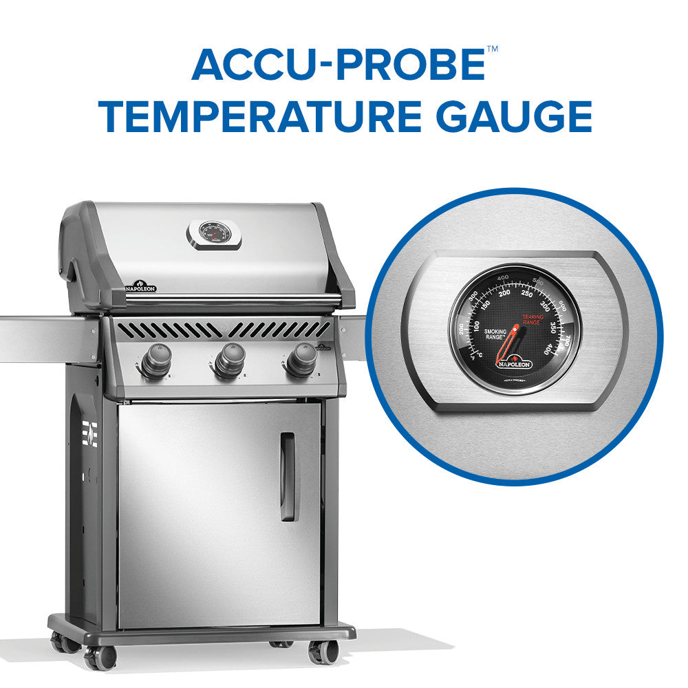 Rogue® 425 Propane Gas Grill, Stainless Steel