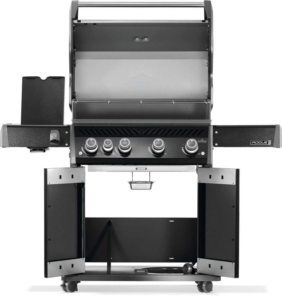 Rogue® PRO 525 Propane Gas Grill with Infrared Side Burner, Black