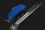 TravelQ™ 285X Portable Propane Gas Grill with Scissor Cart, Blue