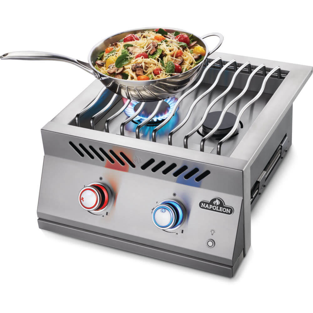 Built-In 700 Series 18" Dual Range Top Burner Propane, Stainless Steel