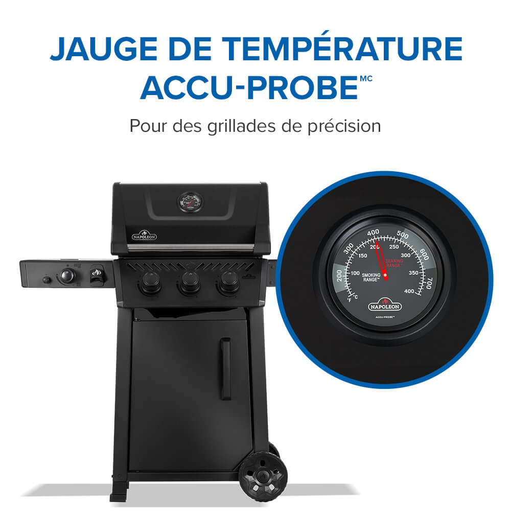 Freestyle™ PRO 365 Propane Gas Grill with Infrared Side Burner, Matte Black