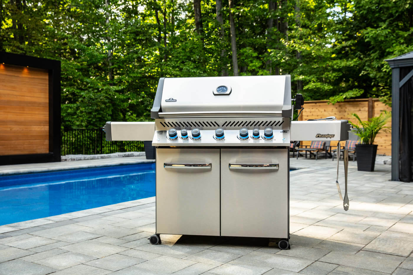 Prestige® 665 Natural Gas Grill with Infrared Side and Rear Burners, Stainless Steel