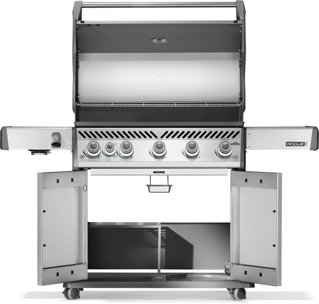 Rogue® PRO 625 Propane Gas Grill with Infrared Side Burner, Stainless Steel