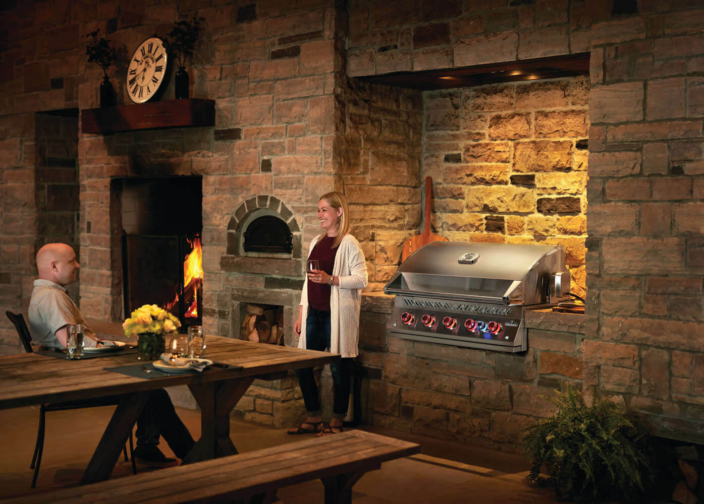Built-In 700 Series 38" with Infrared Rear Burner Natural Gas, Stainless Steel