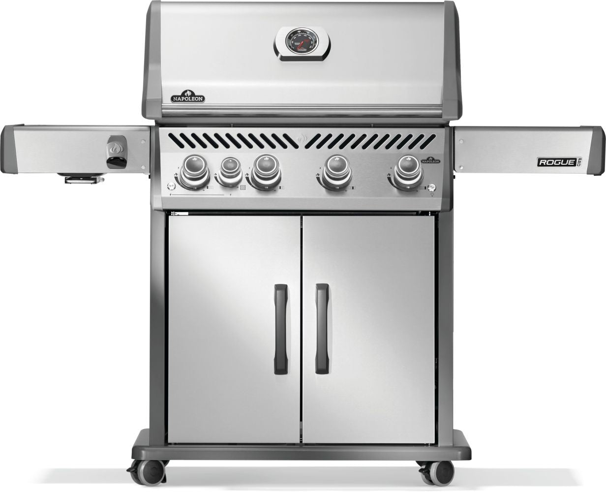 Rogue® PRO 525 Propane Gas Grill with Infrared Side Burner, Stainless Steel