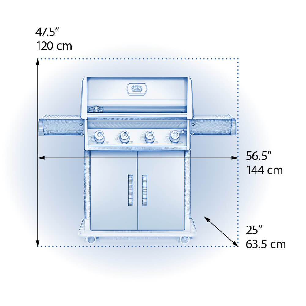 Rogue® 525 Propane Gas Grill, Black
