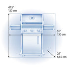 Rogue® 425 Natural Gas Grill, Black