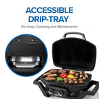TravelQ™ PRO285 Portable Propane Gas Grill, Black