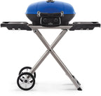 TravelQ™ 285X Portable Propane Gas Grill with Scissor Cart, Blue