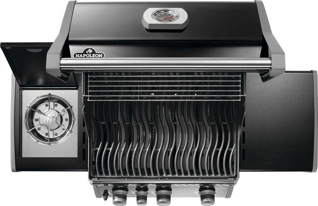 Rogue® 425 Natural Gas Grill with Range Side Burner, Black