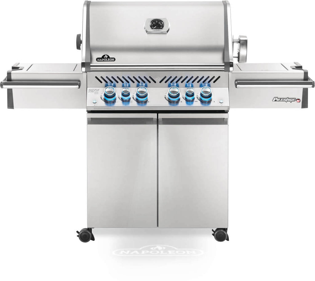 Prestige® PRO 500 Propane Gas Grill with Infrared Rear and Side Burners, Stainless Steel
