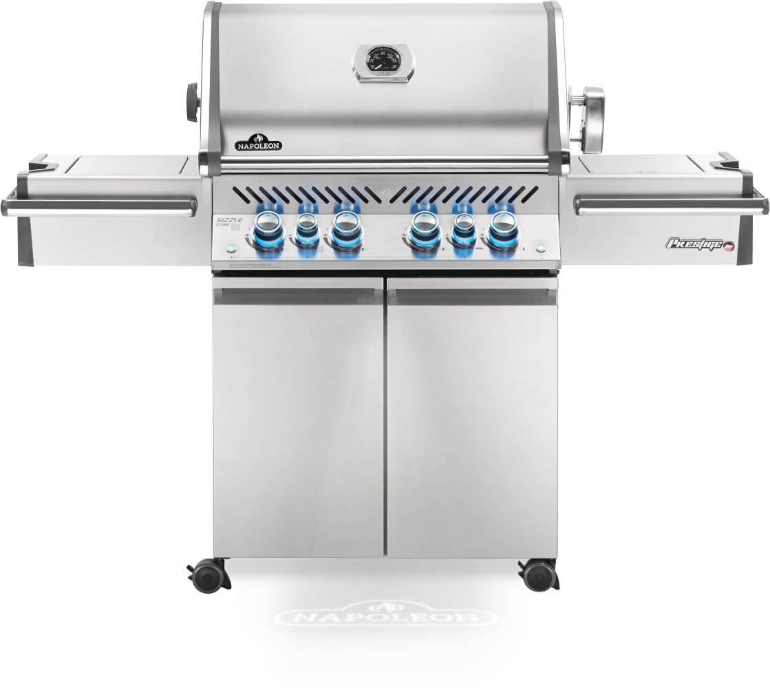 Prestige® PRO 500 Propane Gas Grill with Infrared Rear and Side Burners, Stainless Steel