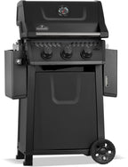 Rebel 3 Propane Gas Grill, Matte Black
