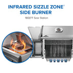 Rogue® PRO-S 425 Propane Gas Grill with Infrared Side and Rear Burners, Stainless Steel