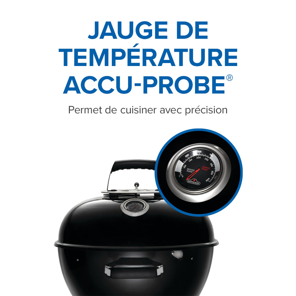 NK18 Charcoal Kettle Grill, Black