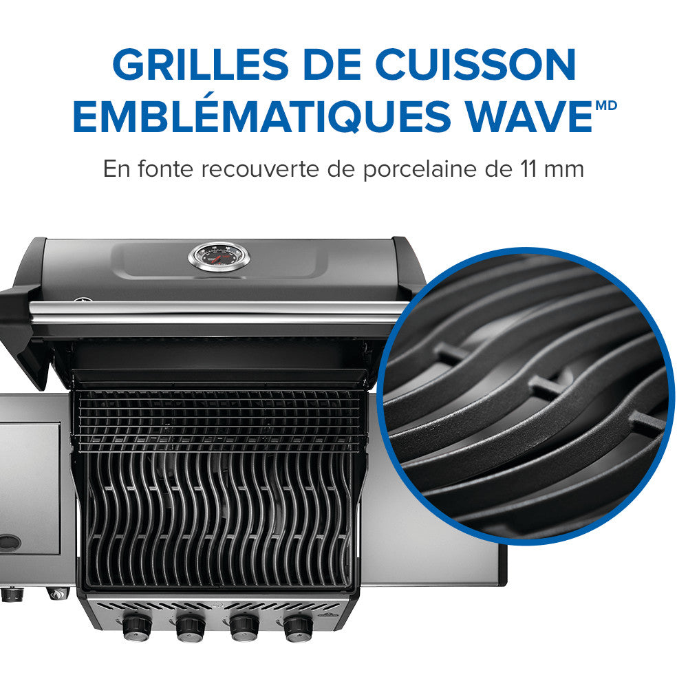 Freestyle™ 425 Propane Gas Grill with Range Side Burner, Graphite Grey