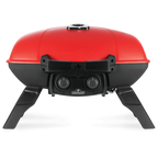 TravelQ™ 285 Portable Propane Gas Grill with Griddle, Red