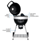 PRO22 Charcoal Kettle Grill, Black