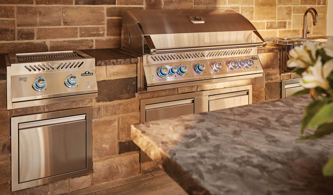 Built-In 700 Series 18" Dual Infrared Burner Natural Gas, Stainless Steel