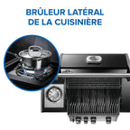 Rogue® 425 Natural Gas Grill with Range Side Burner, Black