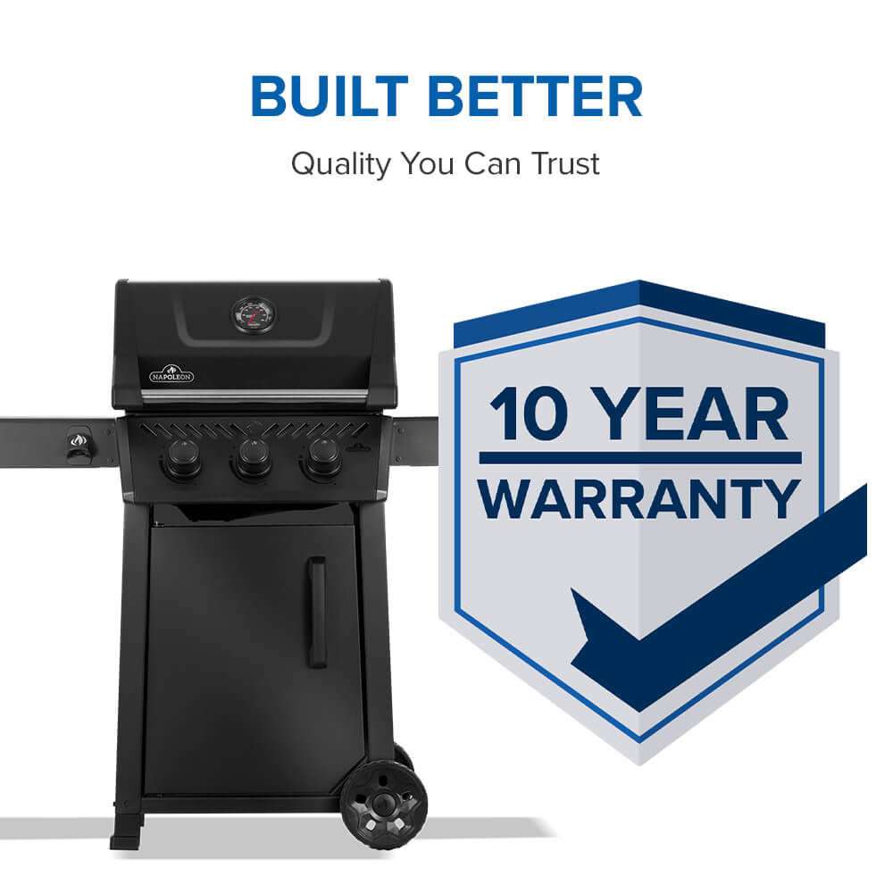 Freestyle™ 365 3-Burner Propane Gas Grill, Matte Black