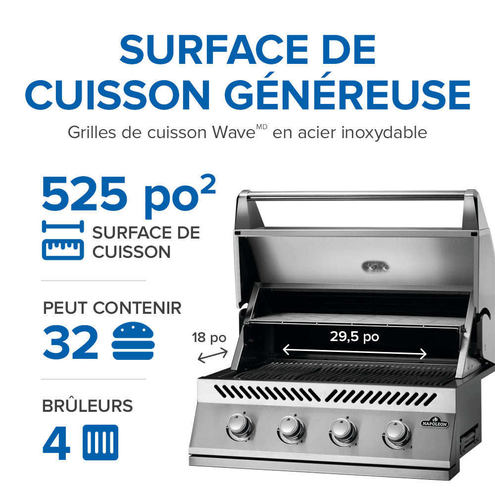 Built-in 500 Series 32 Propane, Stainless Steel