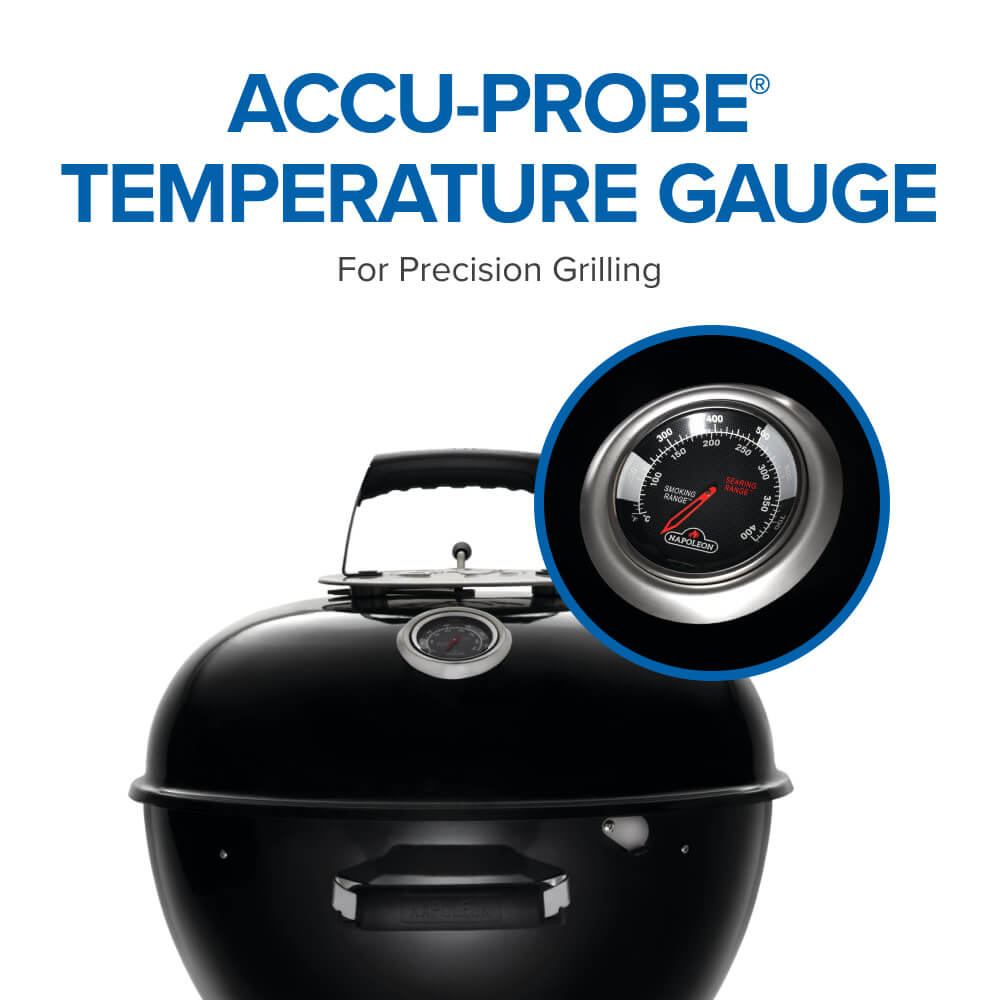 NK22 Charcoal Kettle Grill, Black