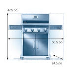 Rogue® 525 Propane Gas Grill, Black