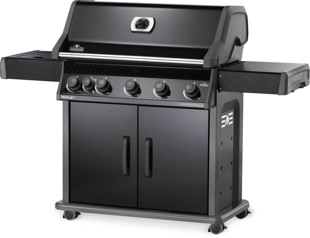 Rogue® XT 625 Natural Gas Grill with Infrared Side Burner, Black