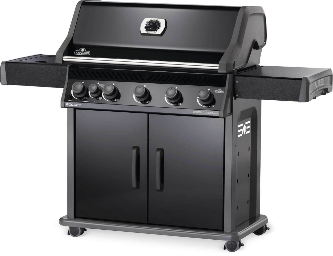 Rogue® XT 625 Natural Gas Grill with Infrared Side Burner, Black