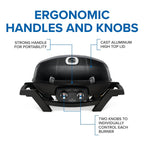 TravelQ™ PRO285 Portable Propane Gas Grill, Black