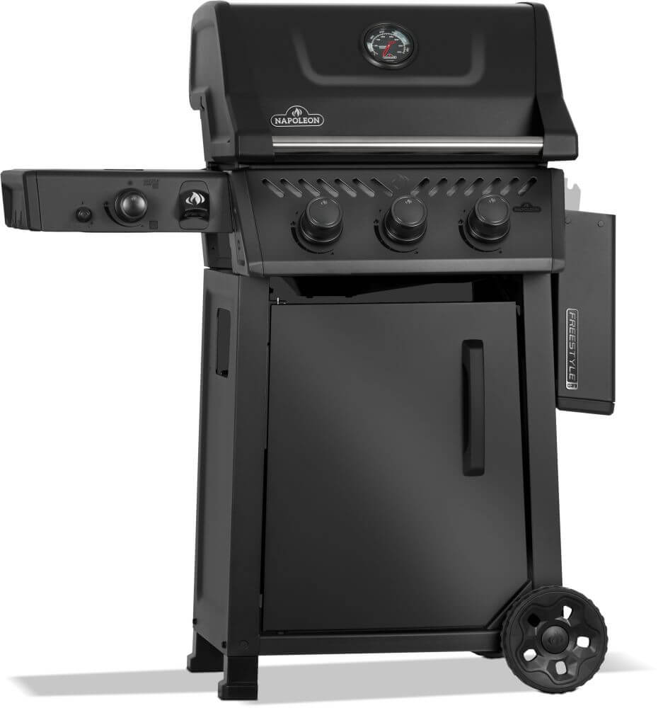 Freestyle™ PRO 365 Propane Gas Grill with Infrared Side Burner, Matte Black