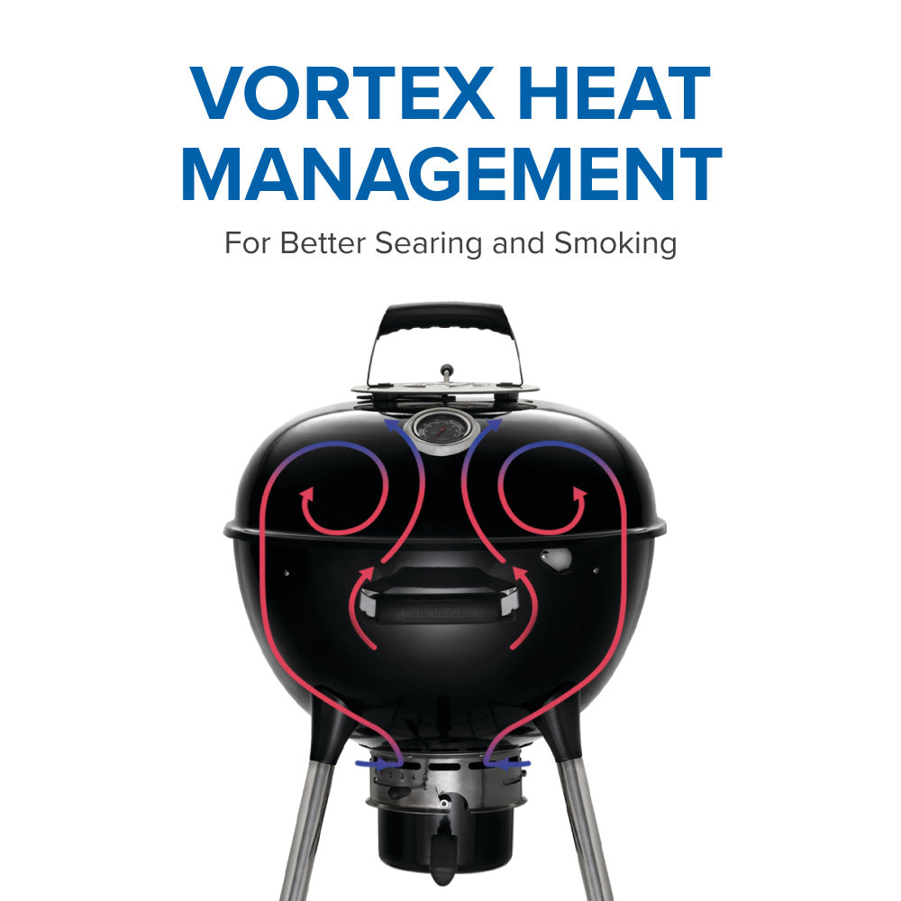 NK18 Charcoal Kettle Grill, Black