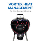 NK18 Charcoal Kettle Grill, Black