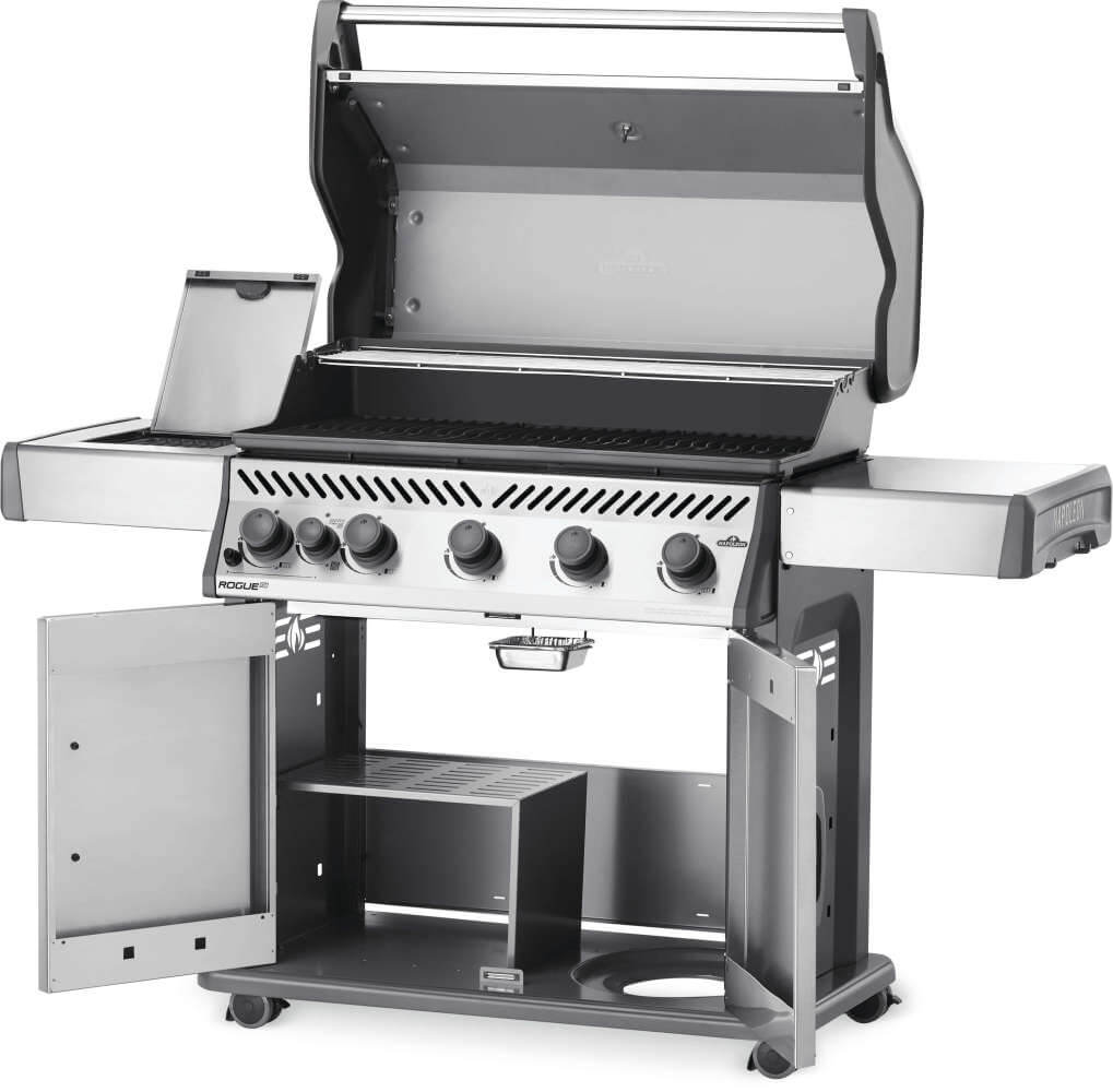 Rogue® XT 625 Natural Gas Grill with Infrared Side Burner and Bonus Smoker Box, Stainless Steel