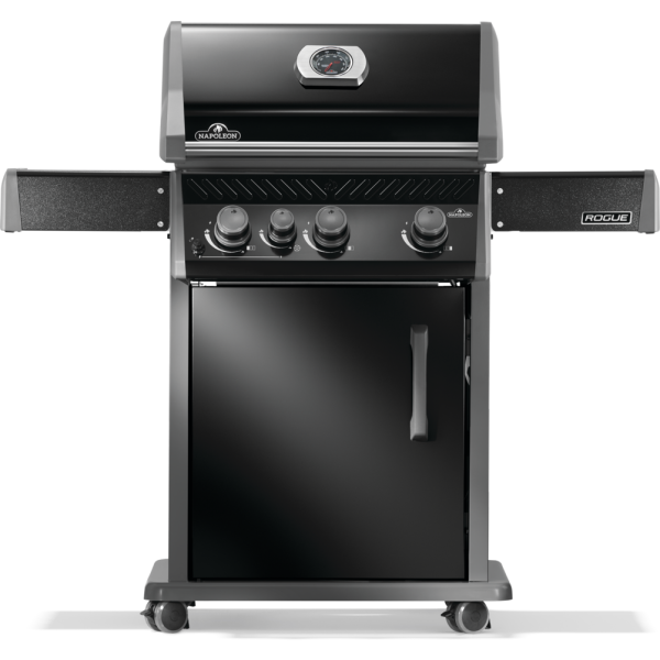 Rogue® 425 Natural Gas Grill with Range Side Burner, Black