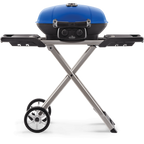 TravelQ™ 285X Portable Propane Gas Grill with Scissor Cart, Blue