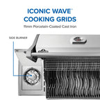 Rogue® 525 Natural Gas Grill with Range Side Burner, Stainless Steel