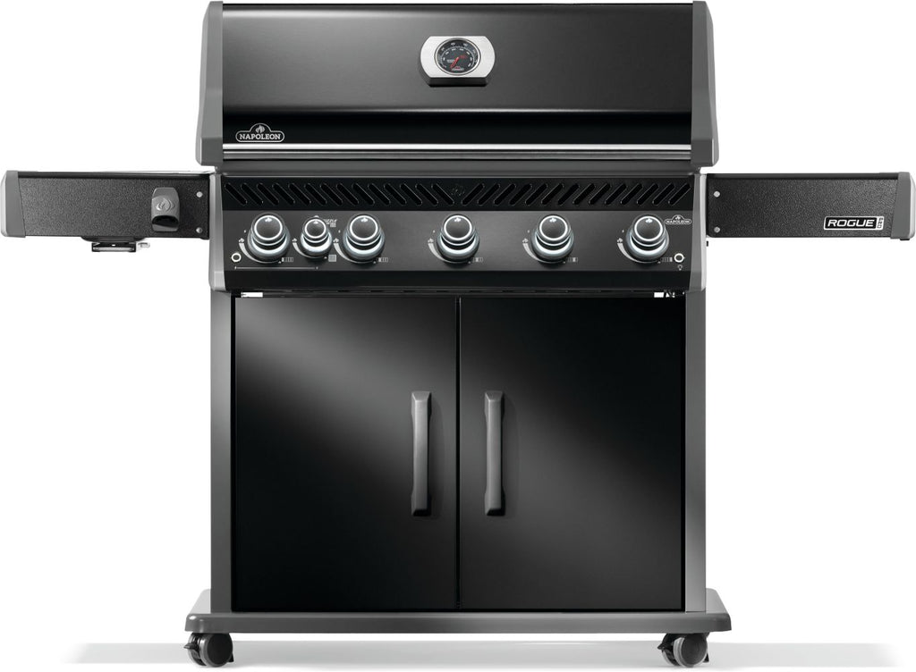 Rogue® PRO 625 Propane Gas Grill with Infrared Side Burner, Black