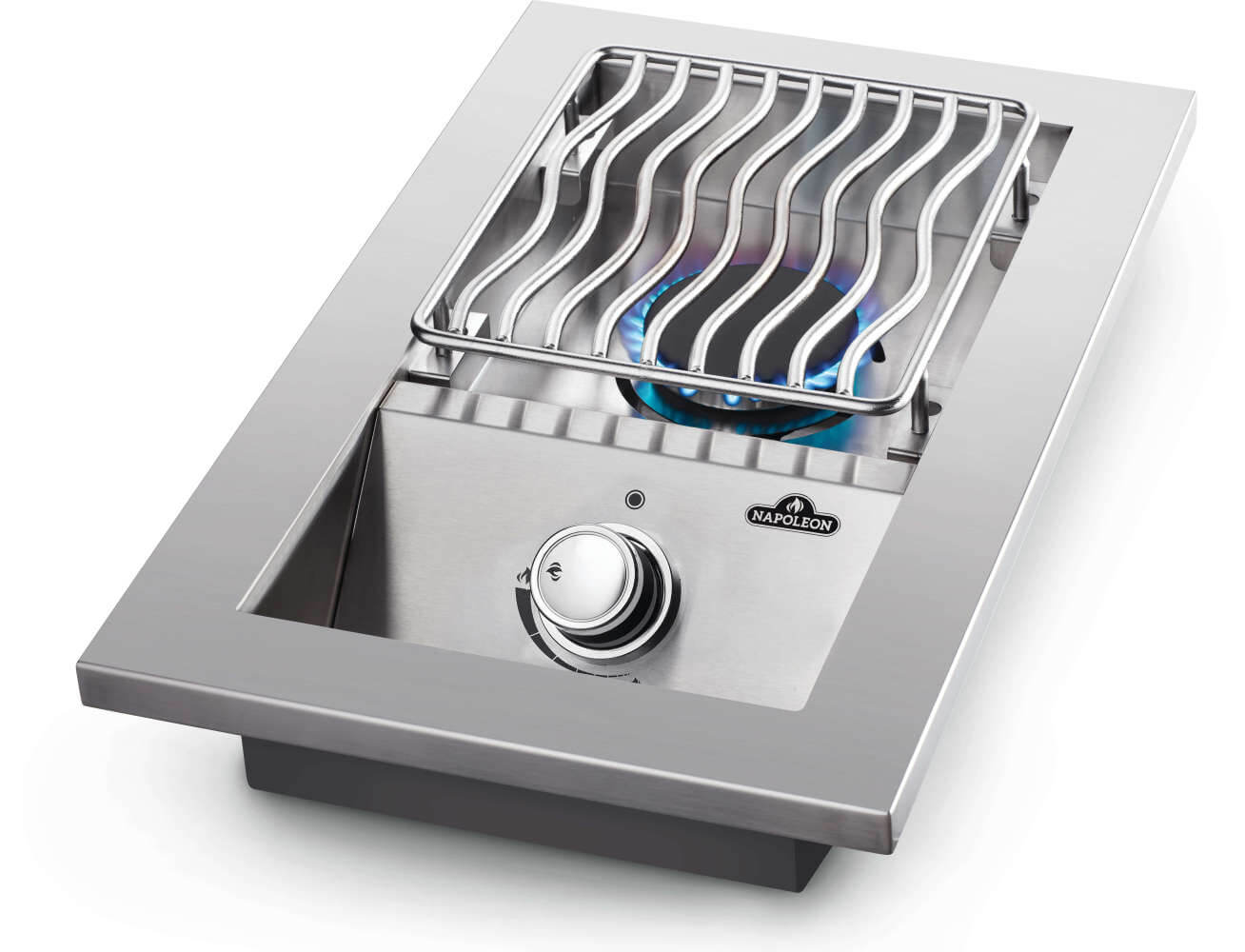 Built-in 500 Series Single Range Top Burner, Stainless Steel Cover
